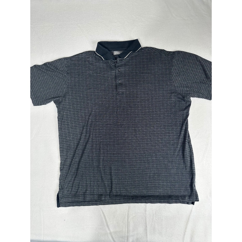Daniel Cremieux Signature Collection Mens‎ Plaid Golf Polo Shirt